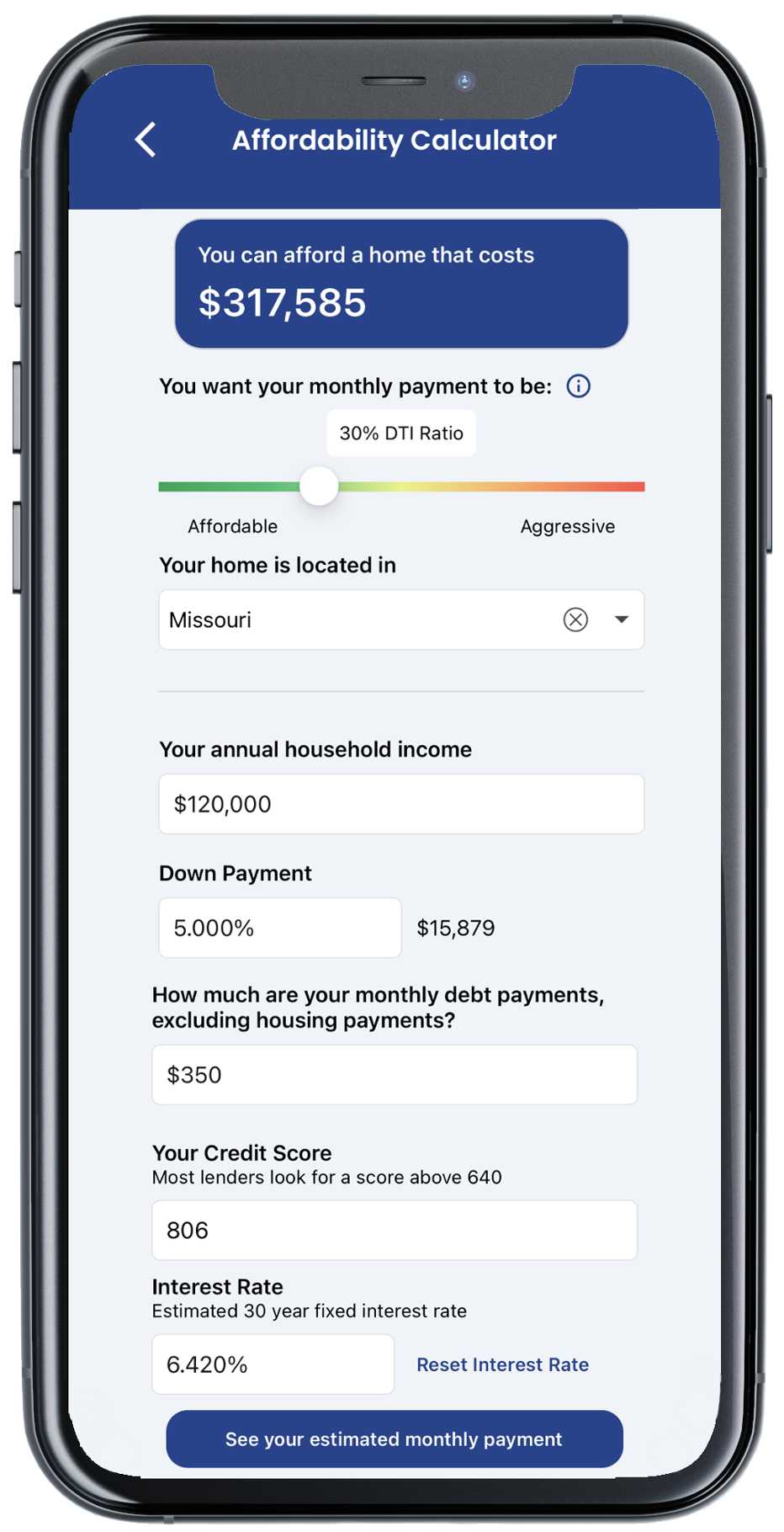 home affordability calculator