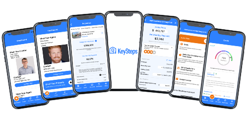 KeySteps-7-screen-collage-fans-7April2025-small KeySteps financial fitness app screens